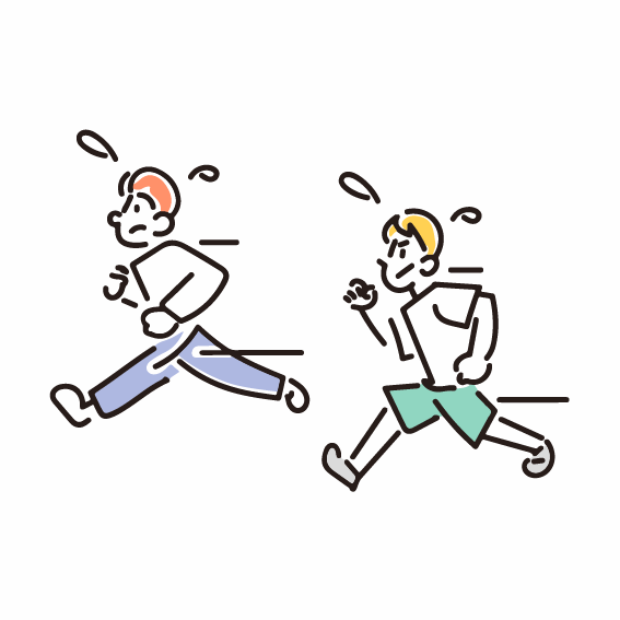走るイラスト