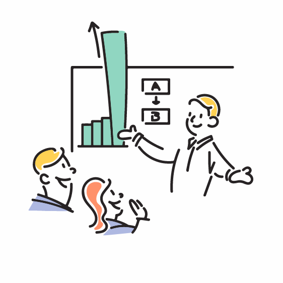 グラフのイラスト